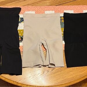 Lot (3) XL Control Top Shaper Shorts